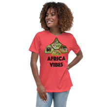 Lade das Bild in den Galerie-Viewer, (AfricaVibes) Women's Relaxed T-Shirt