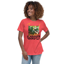 Load image into Gallery viewer, Photo of tropical garden integrated with yellow and black text