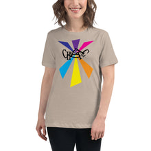 Load image into Gallery viewer, Letters of the word ' Chaotic ' in a slightly scrambled format combined with colorful, shape graphics