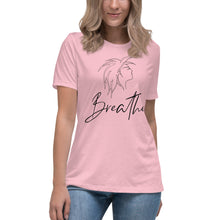 Load image into Gallery viewer, Graphic of female profile combined with the word Breathe