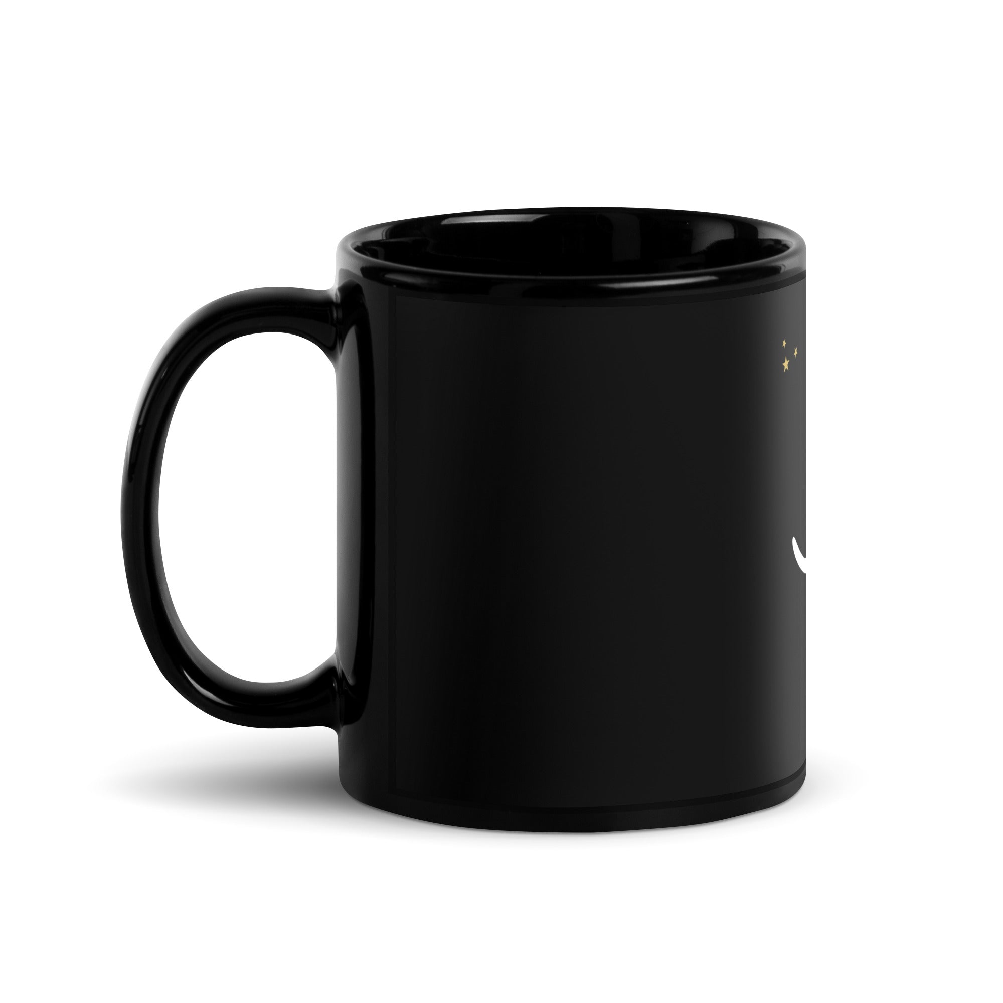 Black Glossy Mug: Dog