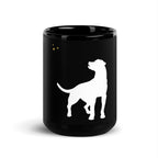 Black Glossy Mug: Dog