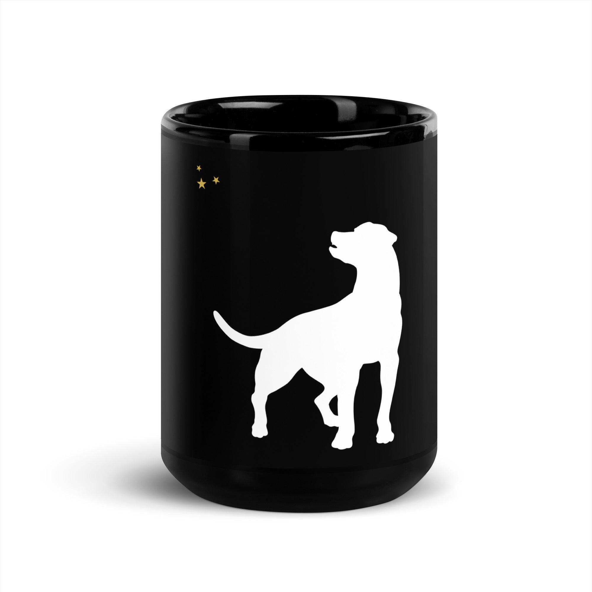 Black Glossy Mug: Dog