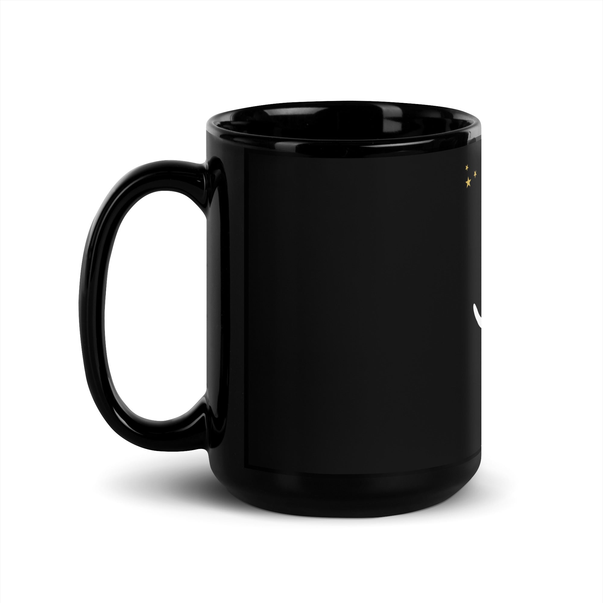 Black Glossy Mug: Dog