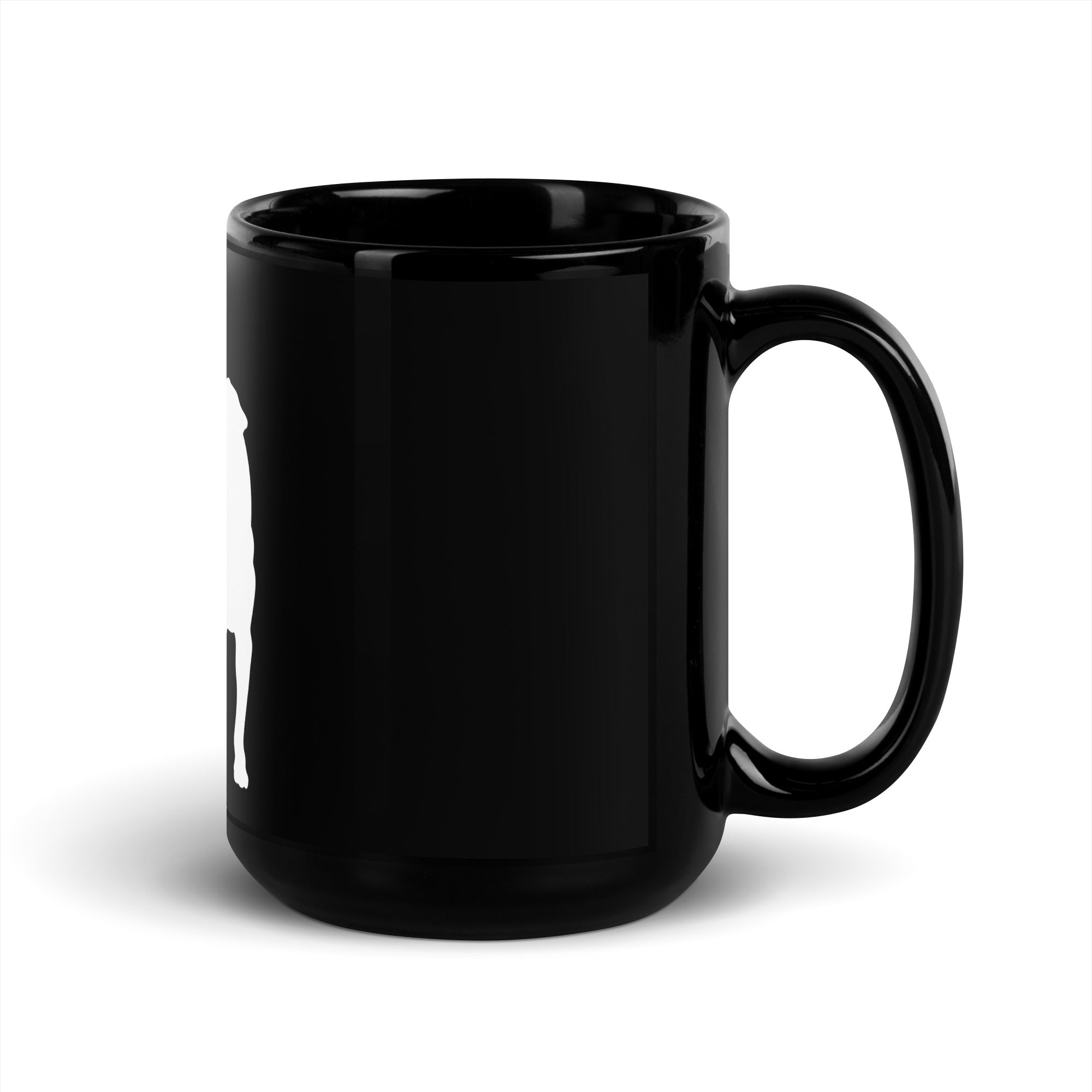 Black Glossy Mug: Dog