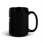 Black Glossy Mug: Cat