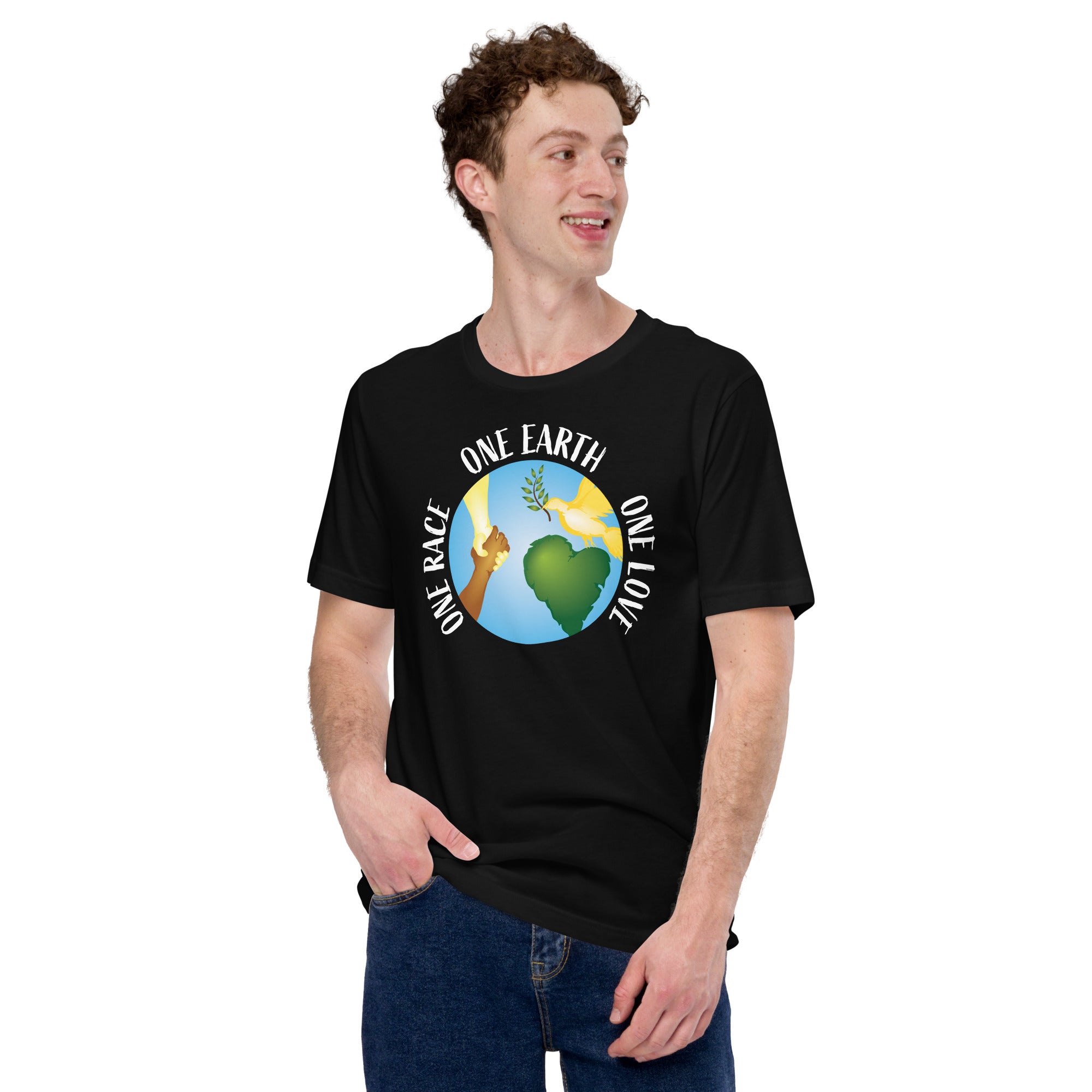 (1Race1Earth1Love) Unisex t-shirt