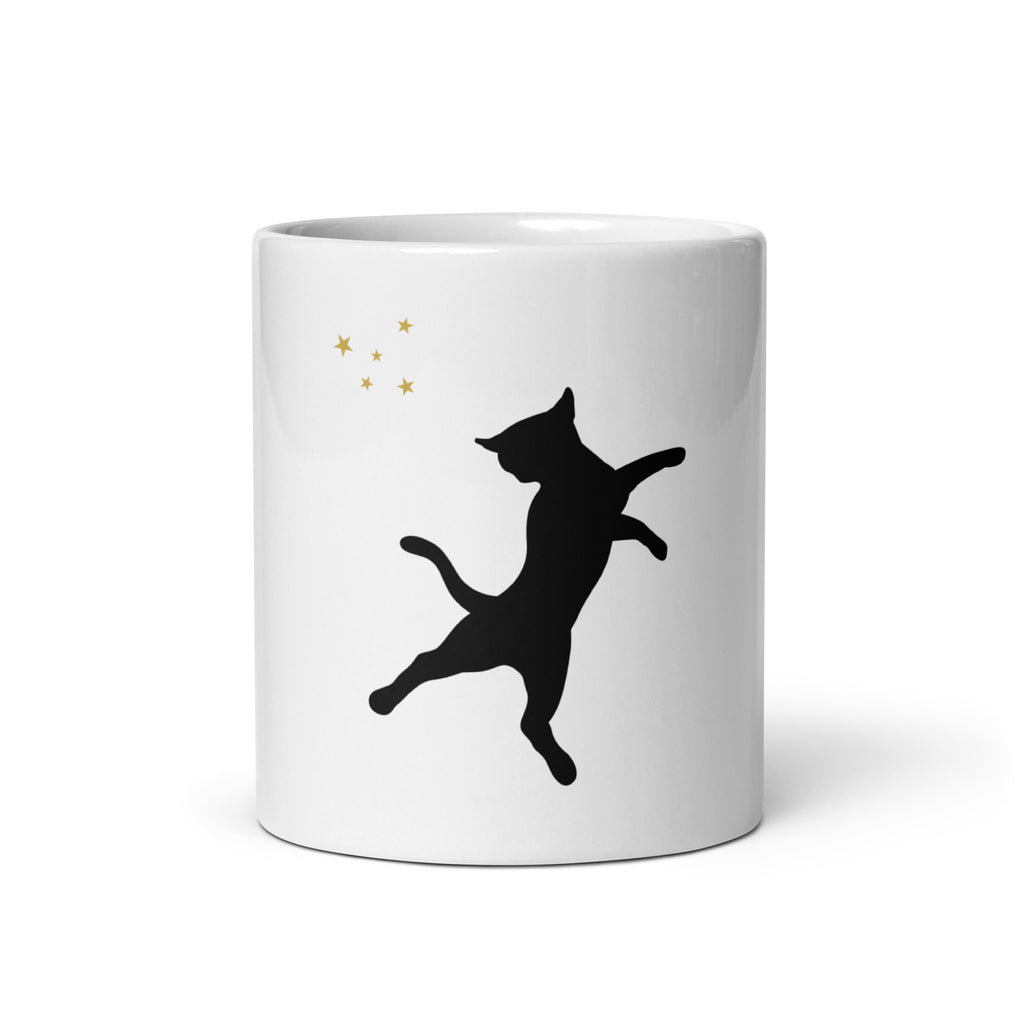 White glossy mug: Cat