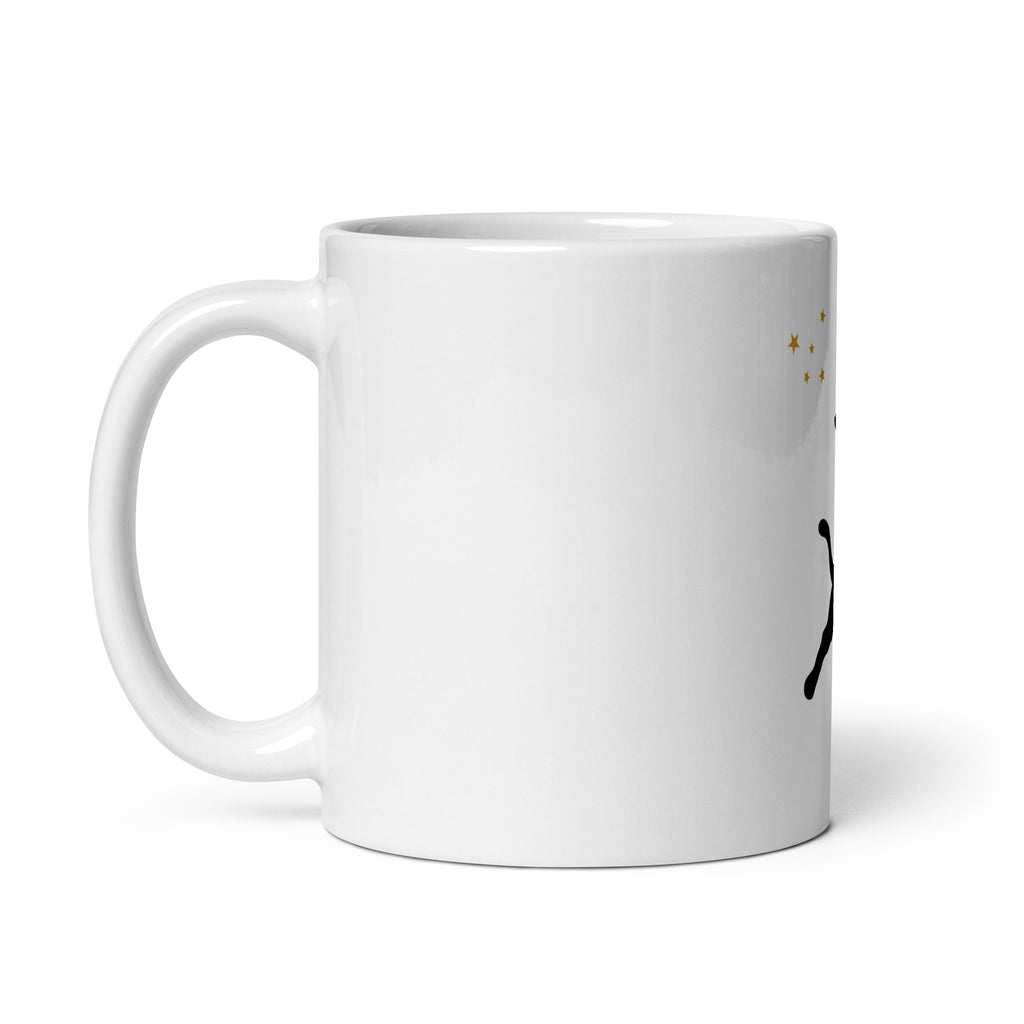 White glossy mug: Cat