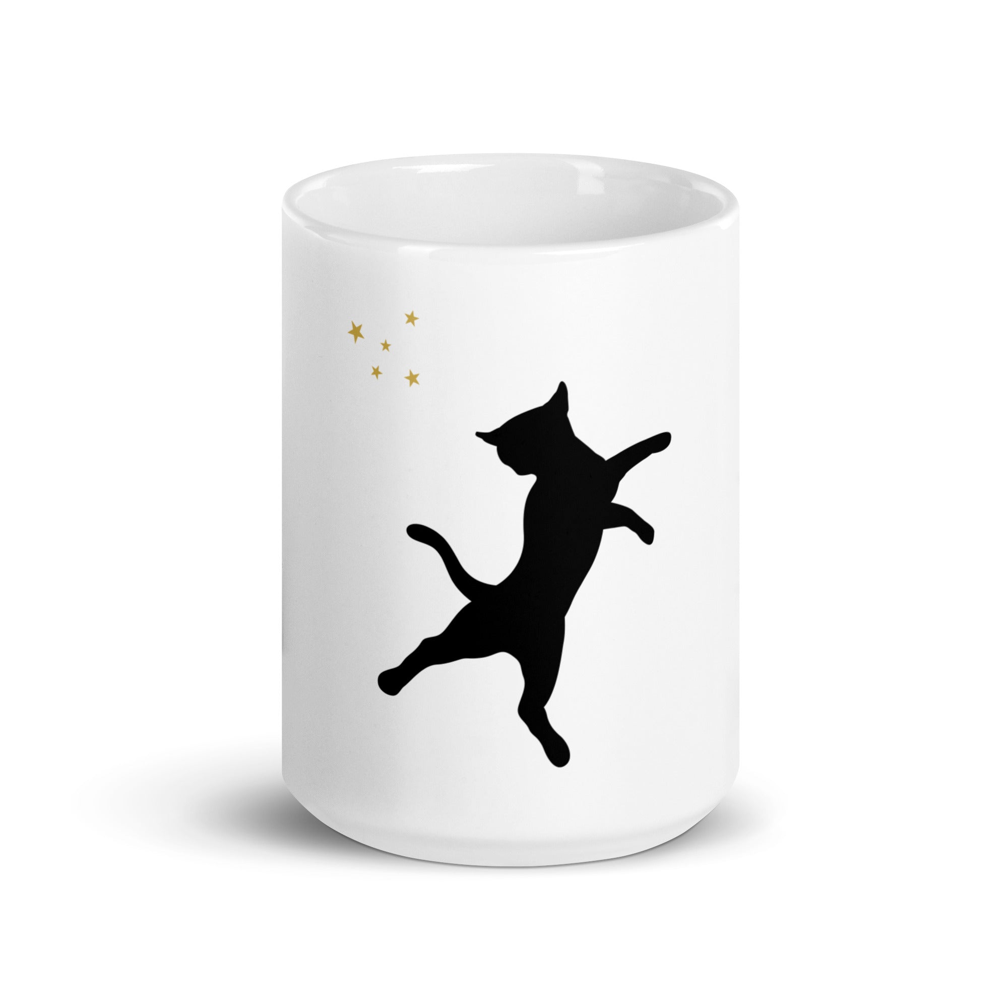White glossy mug: Cat