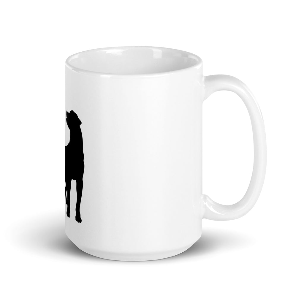 White glossy mug: Dog