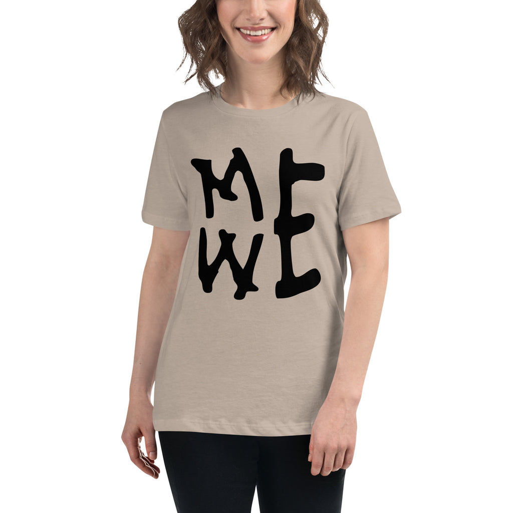 Letters M, W and E forming a Me We Graphic