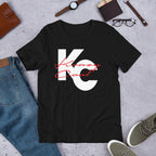 Letters K and C fused in a white graphic with the words Krazy Cool in fun, red type